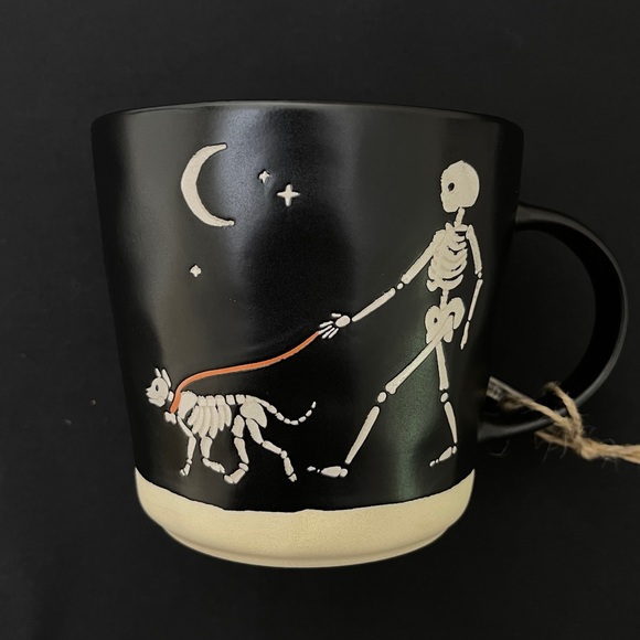 Other - Skeleton Human Walking Skeleton Dog Mug